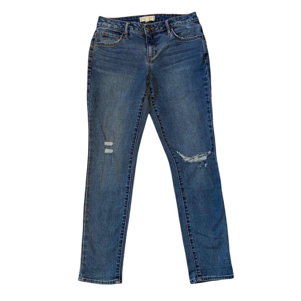HARPER Mid Rise Girlfriend Distressed Denim Blue Jeans Size 26